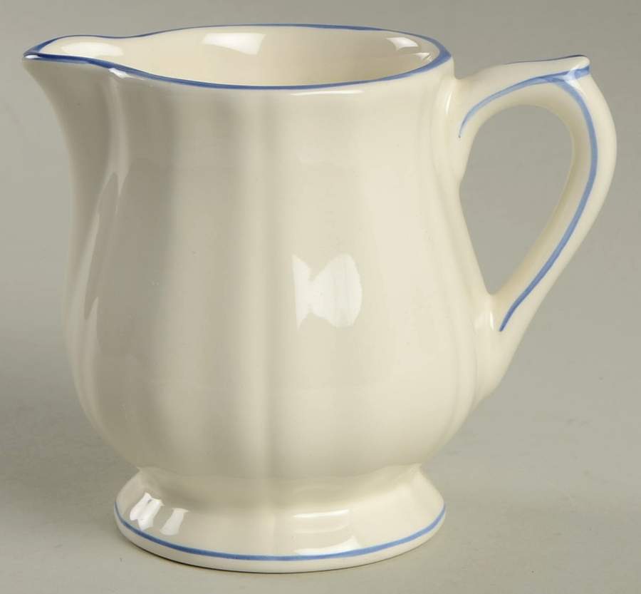 Filets Bleus (Blue) Creamer by Faiencerie De Gien-1