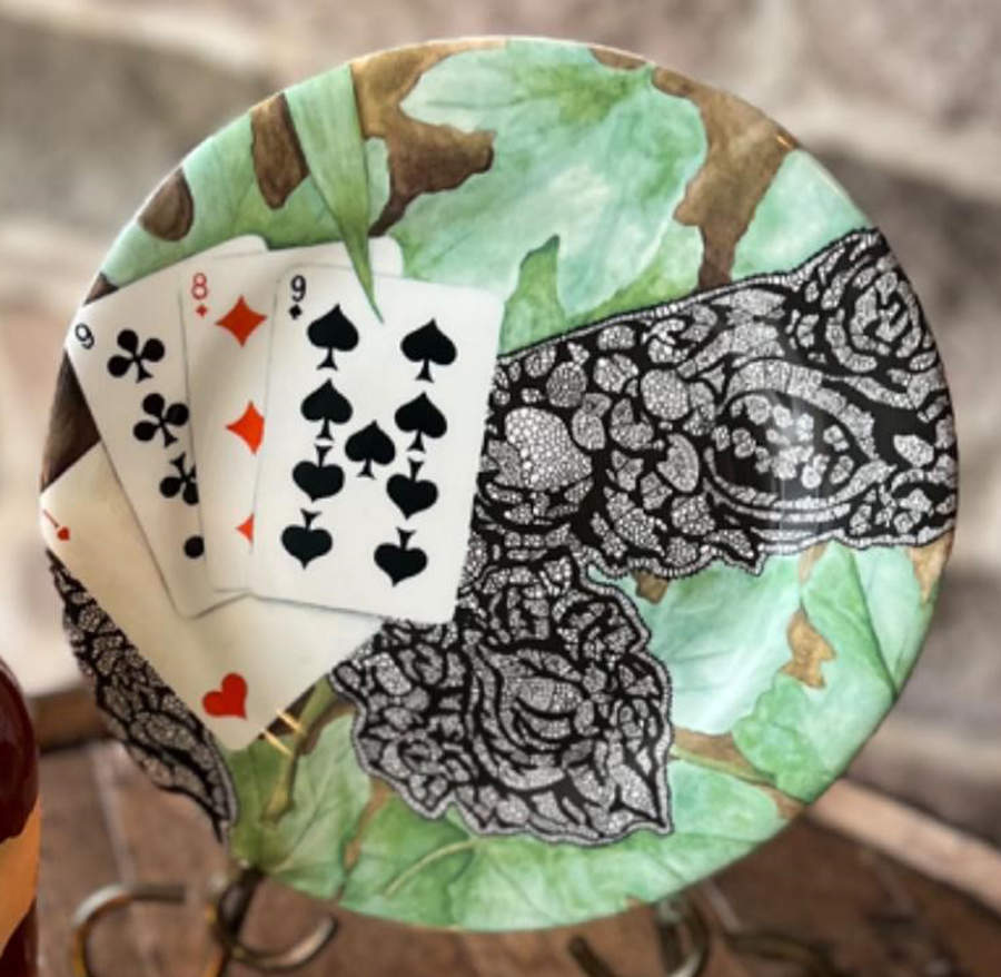Jeux Luncheon Plate by Faiencerie De Gien-1