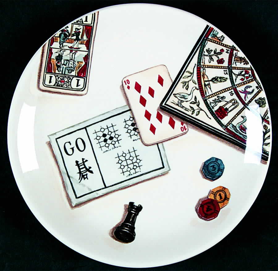 Jeux Canape Plate by Faiencerie De Gien-1