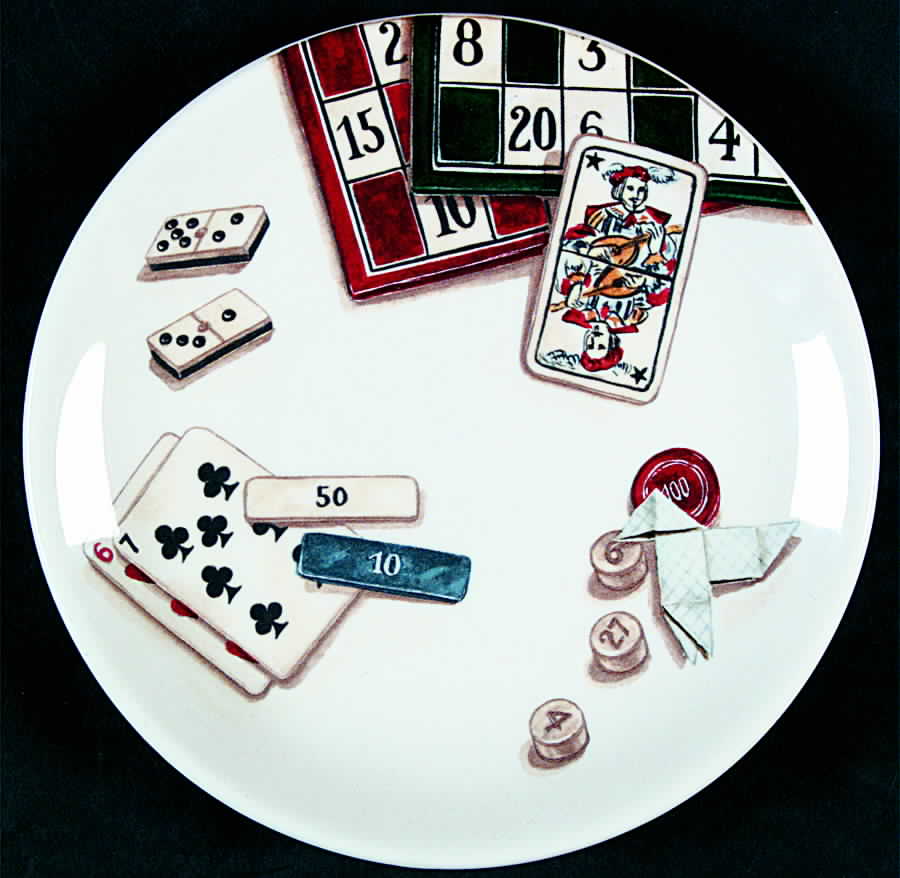 Jeux Canape Plate by Faiencerie De Gien-1