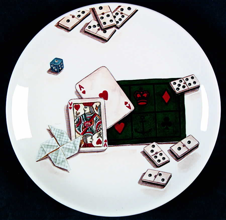 Jeux Canape Plate by Faiencerie De Gien-1