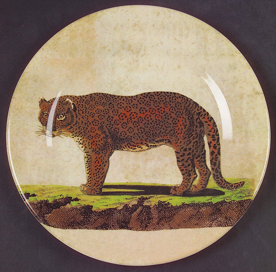 Kenya Salad/Dessert Plate by Faiencerie De Gien-1