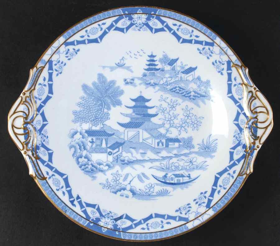 Z1935 Handled Cake Plate by George Grainger & Co-1