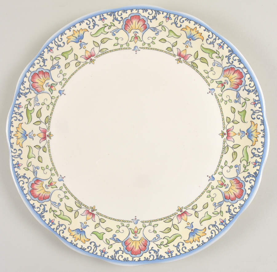 Marie Louise Cake Plate by Faiencerie De Gien-1