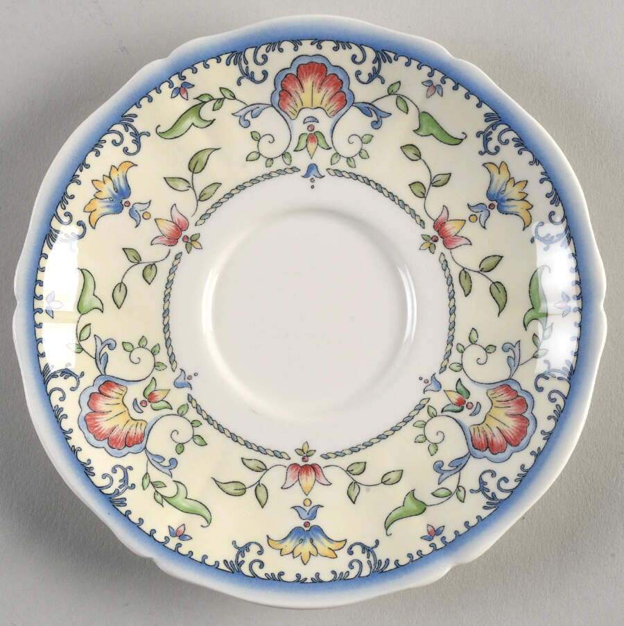 Marie Louise Saucer for Flat Cup by Faiencerie De Gien-1