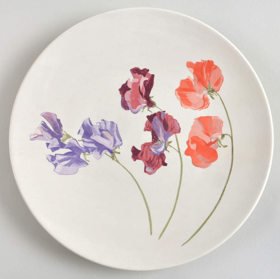 Pois De Senteur Salad/Dessert Plate by Faiencerie De Gien-1