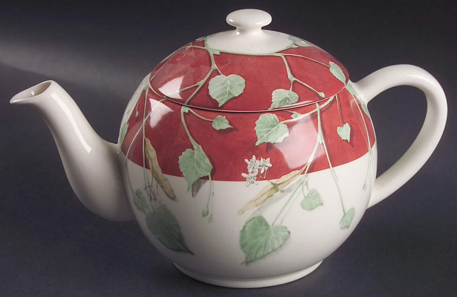 Tilleul Teapot & Lid by Faiencerie De Gien-1