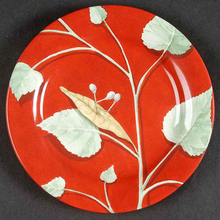 Tilleul Bread & Butter Plate by Faiencerie De Gien-1