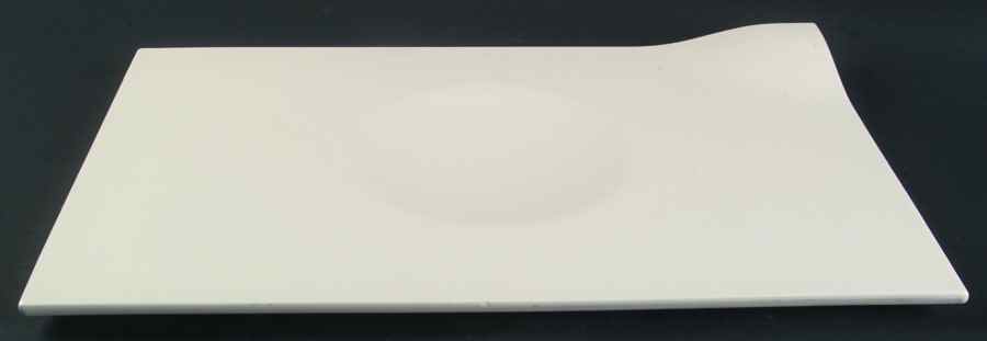 Wave 17" Rectangular Tray by Faiencerie De Gien-1