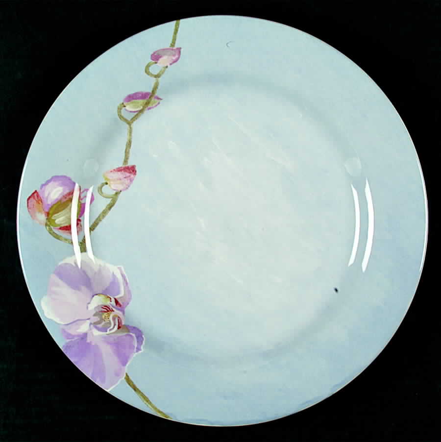 Orchidee Dinner Plate by Faiencerie De Gien-1