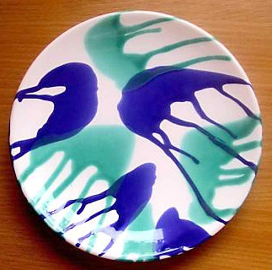 Waterfalls (Coupe Shape) Dessert/Pie Plate by Gmundner Austria-1