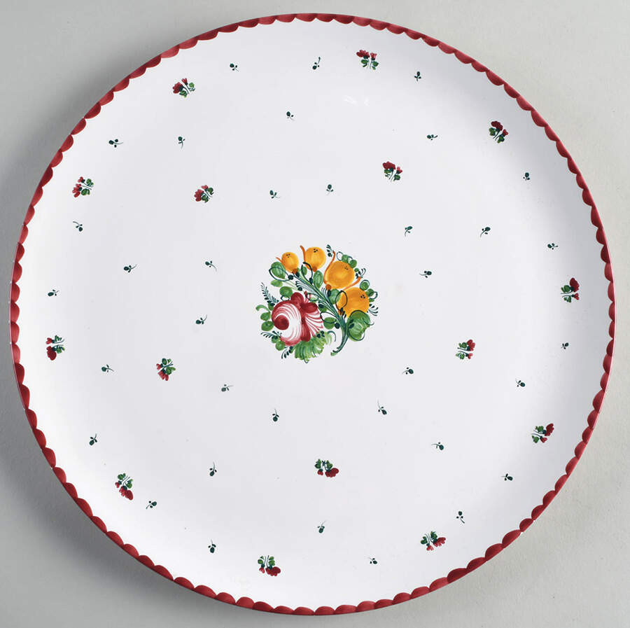 Biedermeier (Coupe, Smooth) Cake Plate by Gmundner Austria-1