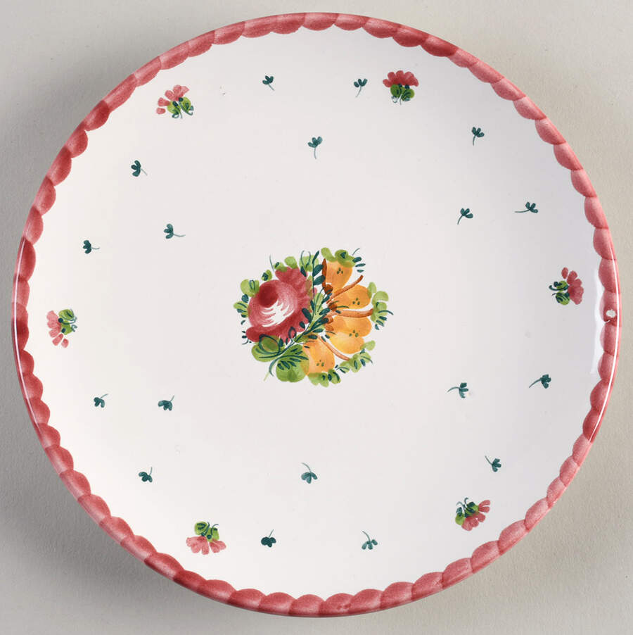 Biedermeier (Coupe, Smooth) Dessert/Pie Plate by Gmundner Austria-1