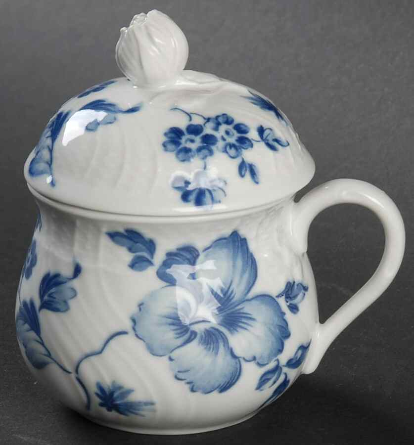 GIN121 2 Pc Pot de Creme w/Lid & Base by Ginori 1735-1