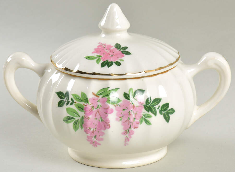 GEO289 Sugar Bowl & Lid by WS George-1