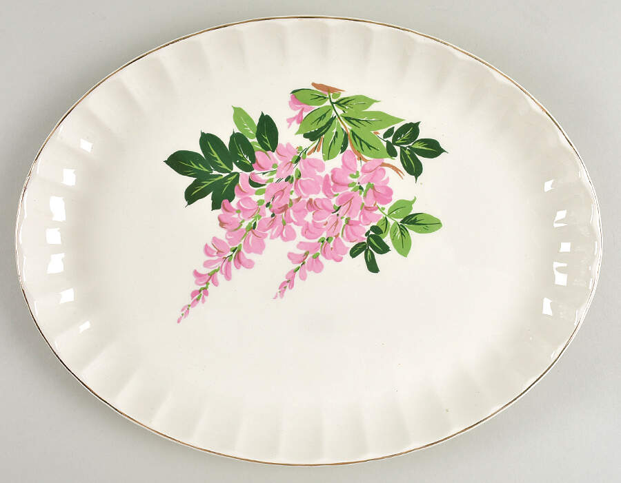 GEO289 13" Oval Serving Platter by WS George-1