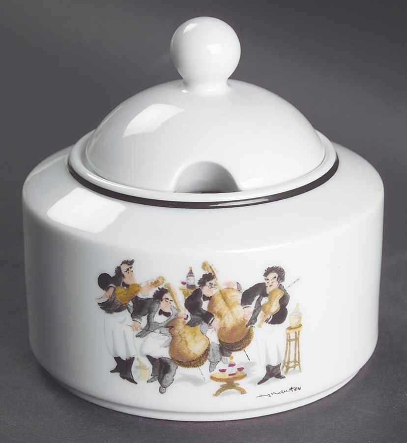 Napa Valley Quartet Sugar Bowl & Lid by Guy Buffet-1