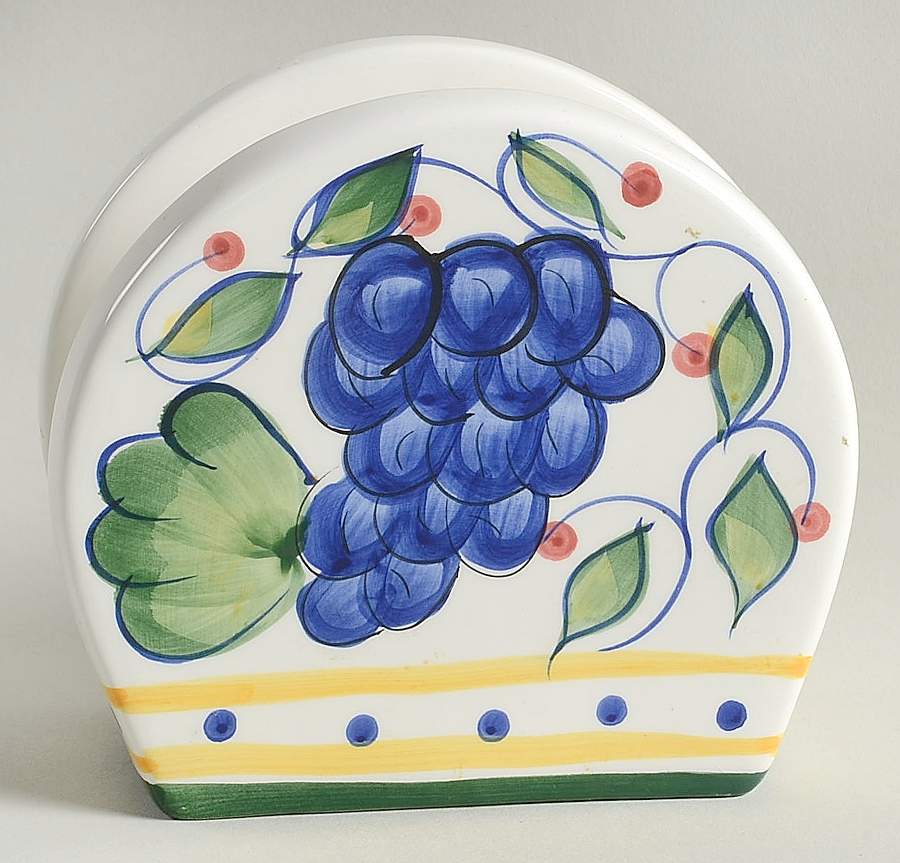 Mediterranean Garden (No Flowers) Napkin Holder by Gibson Designs-1