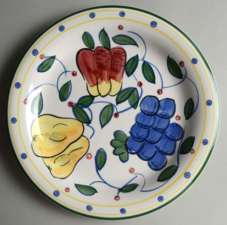 Mediterranean Garden (No Flowers) Dinner Plate by Gibson Designs-1