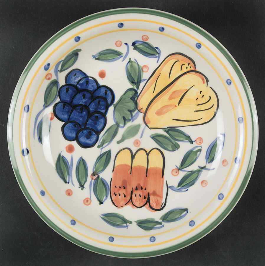 Mediterranean Garden (No Flowers) Dessert/Pie Plate by Gibson Designs-1