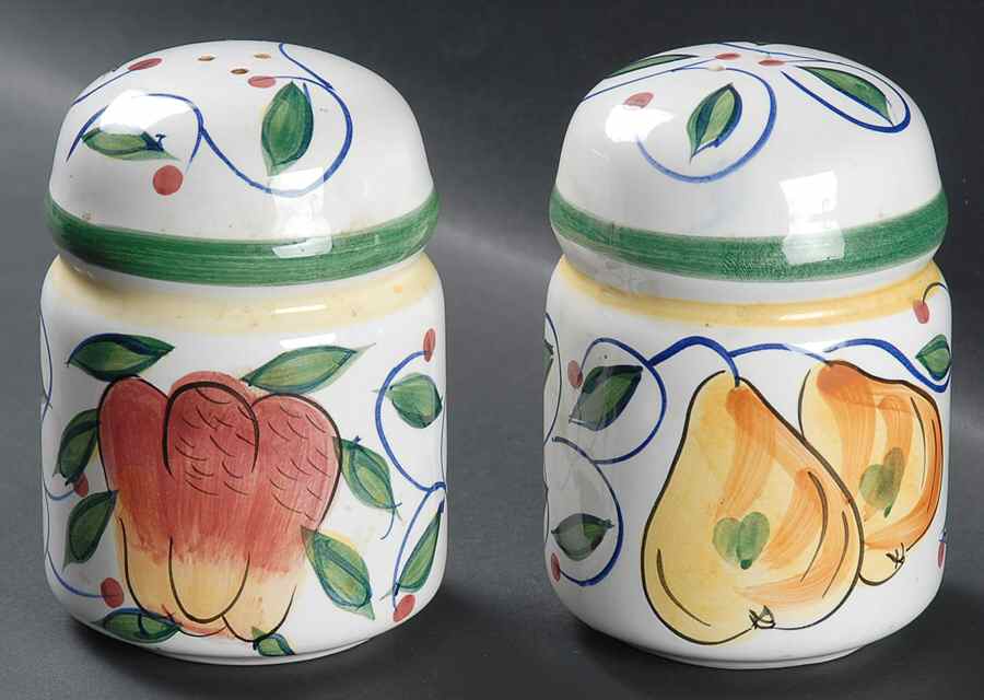 Mediterranean Garden (No Flowers) Salt & Pepper Set by Gibson Designs-1