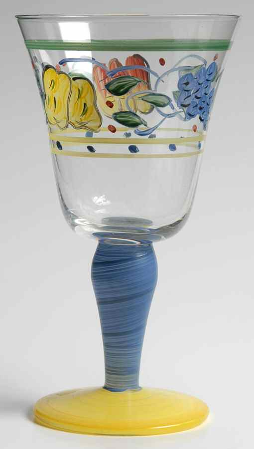 Mediterranean Garden (No Flowers) 12 Oz Glassware Goblet by Gibson Designs-1