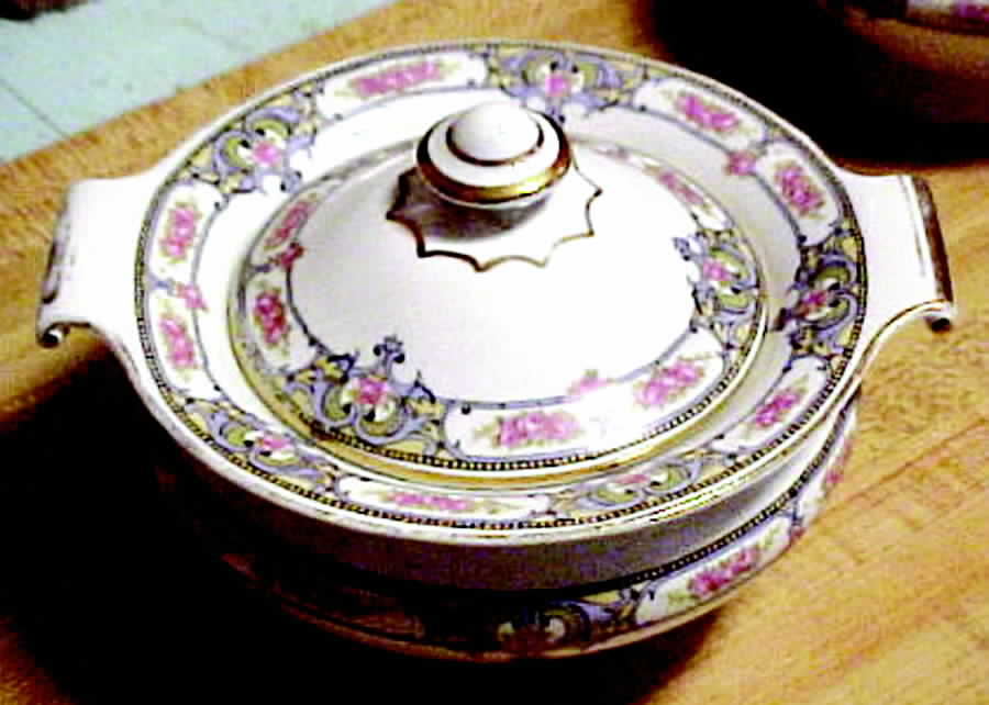 154a Sugar Bowl & Lid by WS George-1
