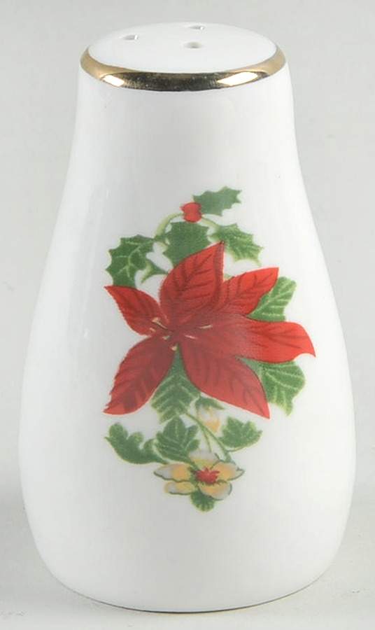 Poinsettia Holiday Pepper Shaker by Gibson Designs-1