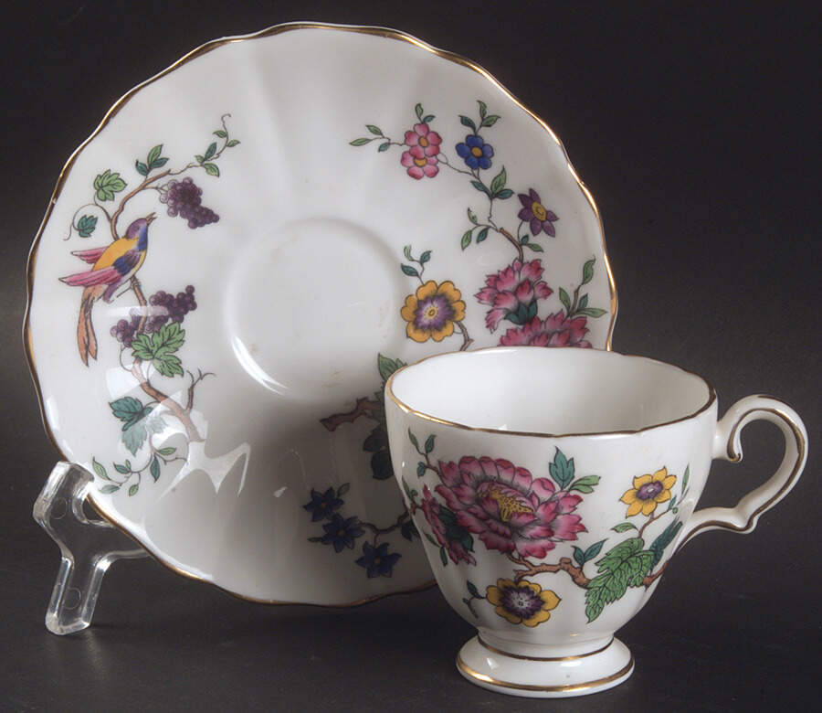 Berries Footed Demitasse Cup & Saucer Set by Grosvenor-1