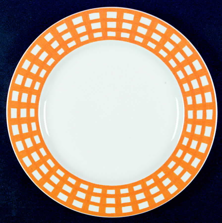Pareo Stripes and Checks Yellow Service Plate (Charger) by Guy Degrenne-1
