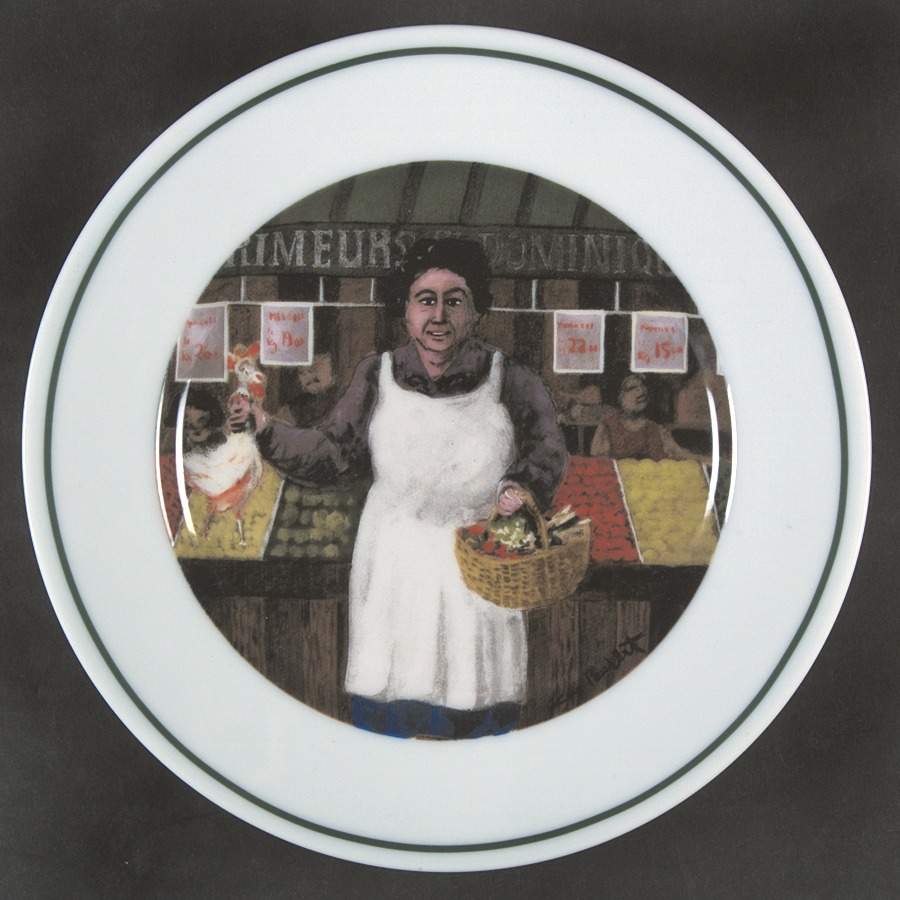 The Shopkeepers Salad Plate by Guy Buffet-1