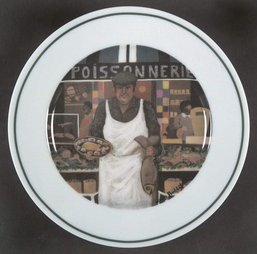 The Shopkeepers Salad Plate by Guy Buffet-1