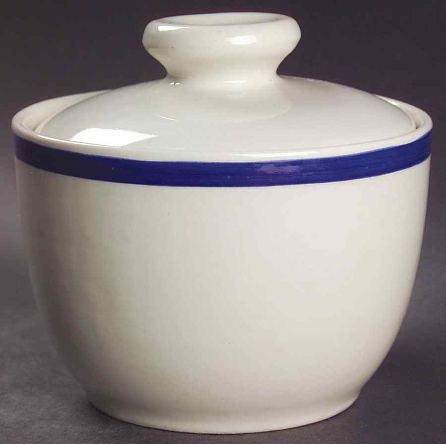 Tavernware Yellow (Rim) Sugar Bowl & Lid by Gibson Designs-1