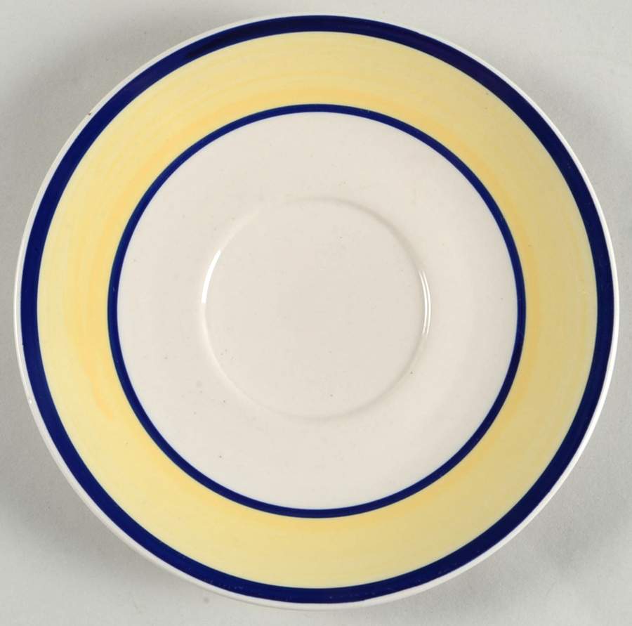 Tavernware Yellow (Rim) Saucer by Gibson Designs-1