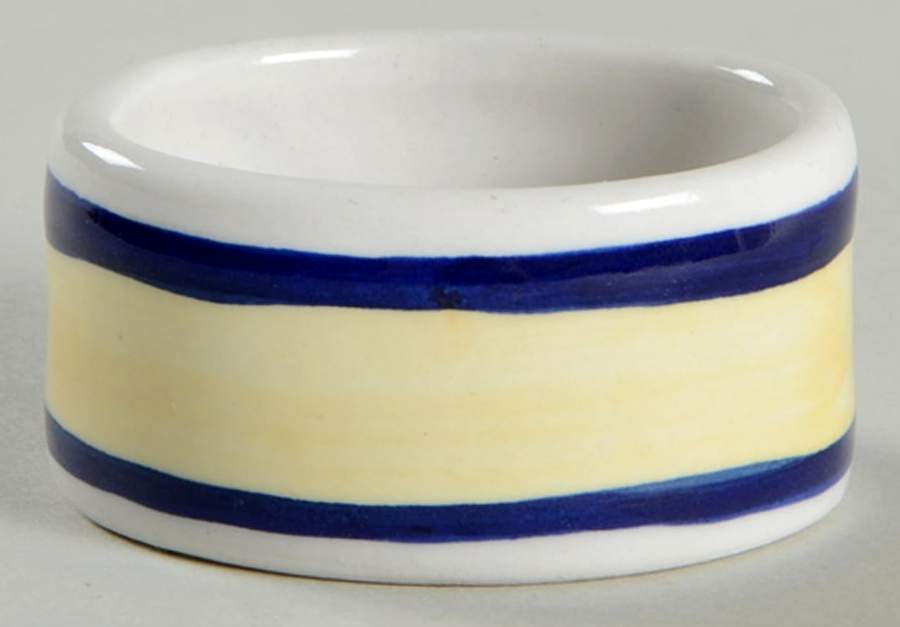 Tavernware Yellow (Rim) Napkin Ring by Gibson Designs-1