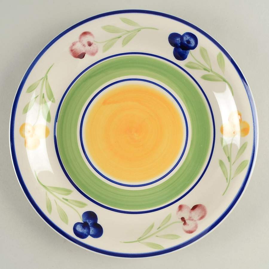 VILLA FLORA Dinner Plate by Gibson Designs-1