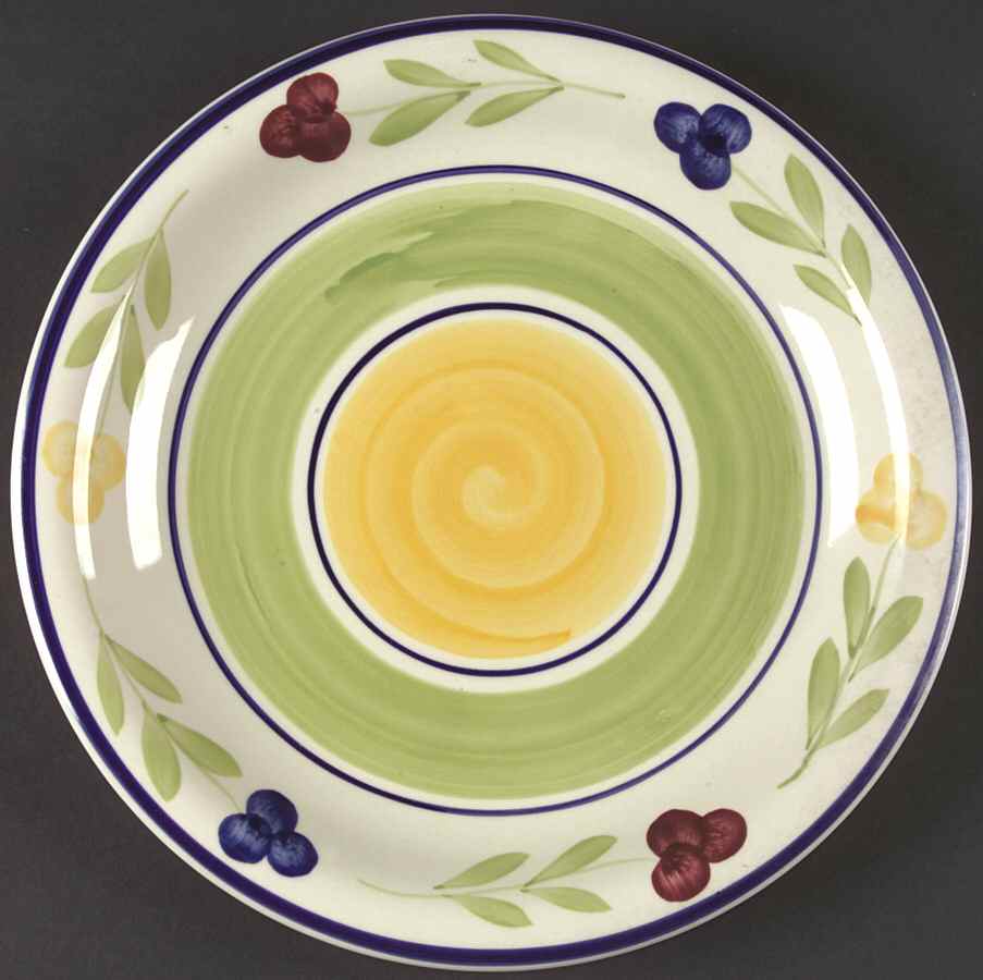VILLA FLORA Dinner Plate by Gibson Designs-1