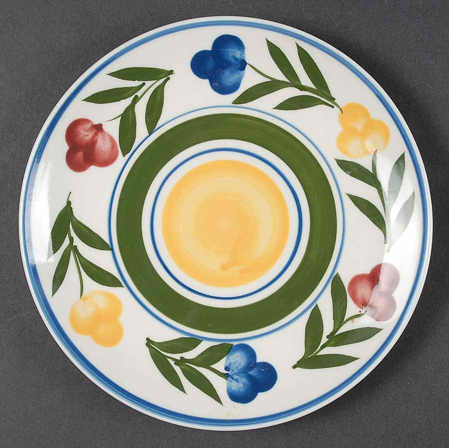 VILLA FLORA Salad Plate by Gibson Designs-1