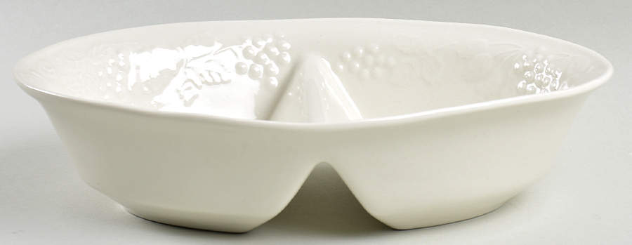 Fruit Oval Divided Vegetable Bowl by Gibson Designs-1