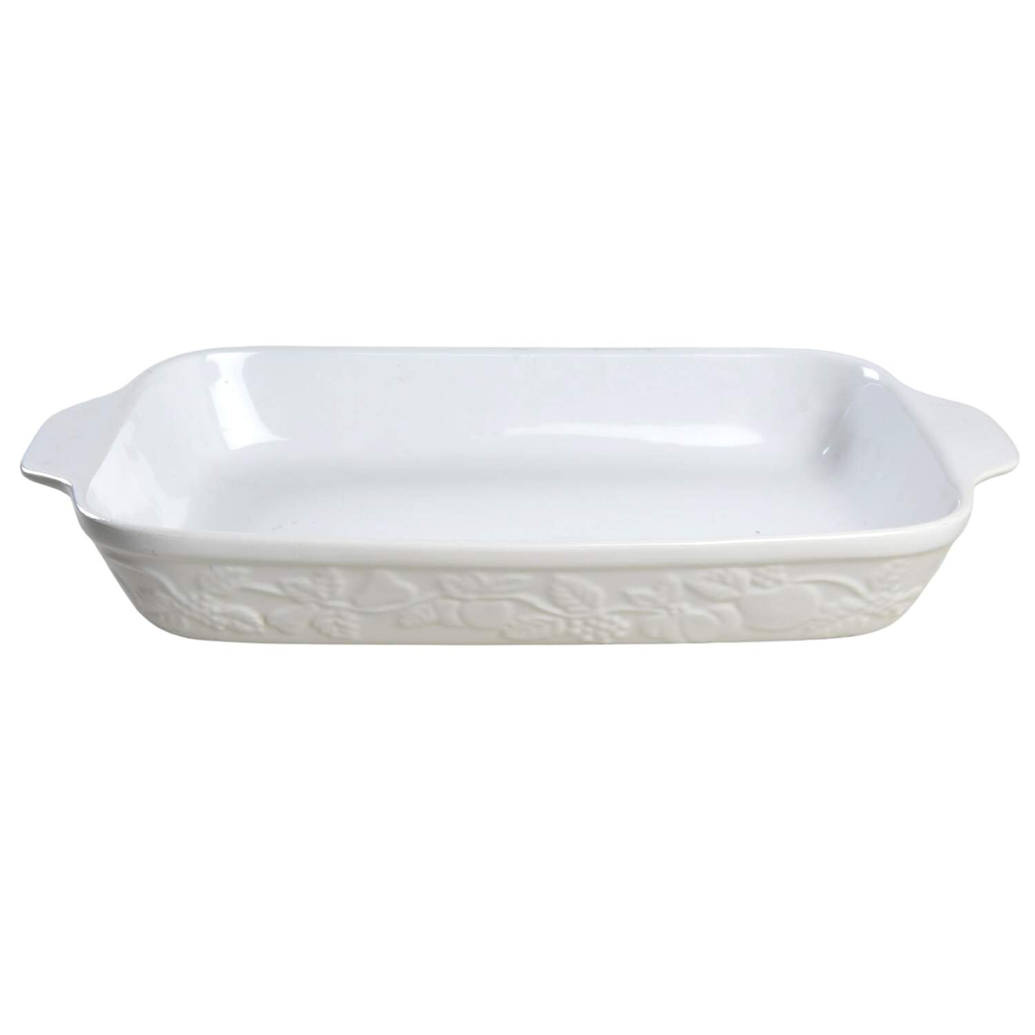 Fruit 14" Rectangular Tab Handled Baker by Gibson Designs-1