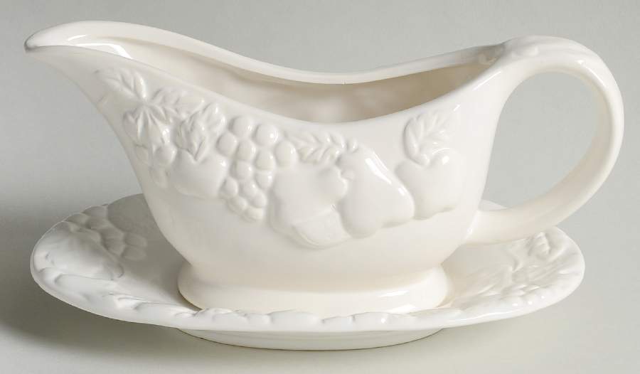 Fruit Gravy Boat & Underplate by Gibson Designs-1