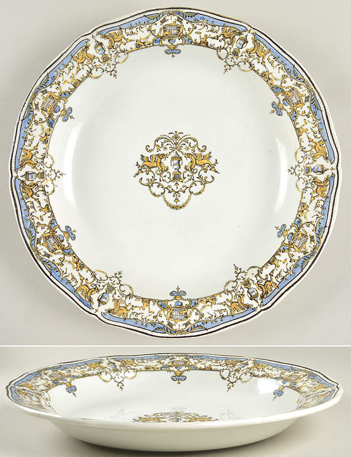 Dionysos 11" Pasta Serving Bowl by Faiencerie De Gien-1