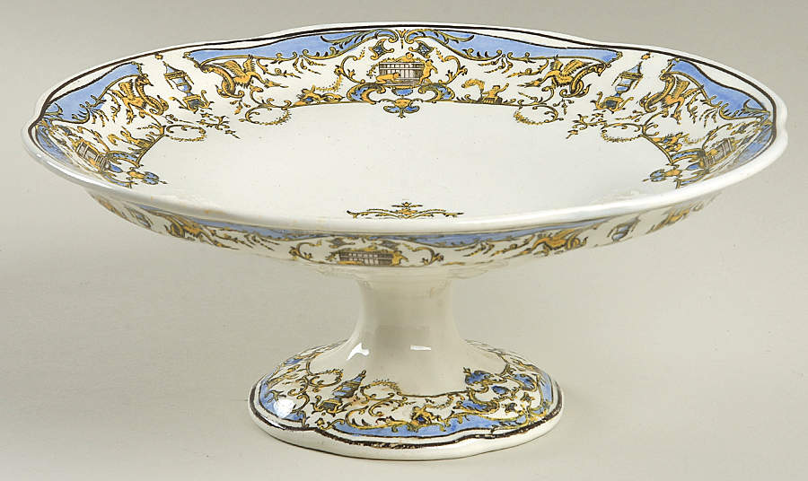 Dionysos Round Compote (Height X Width) by Faiencerie De Gien-1