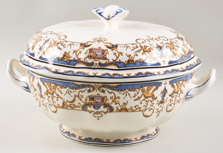 Dionysos Tureen & Lid by Faiencerie De Gien-1