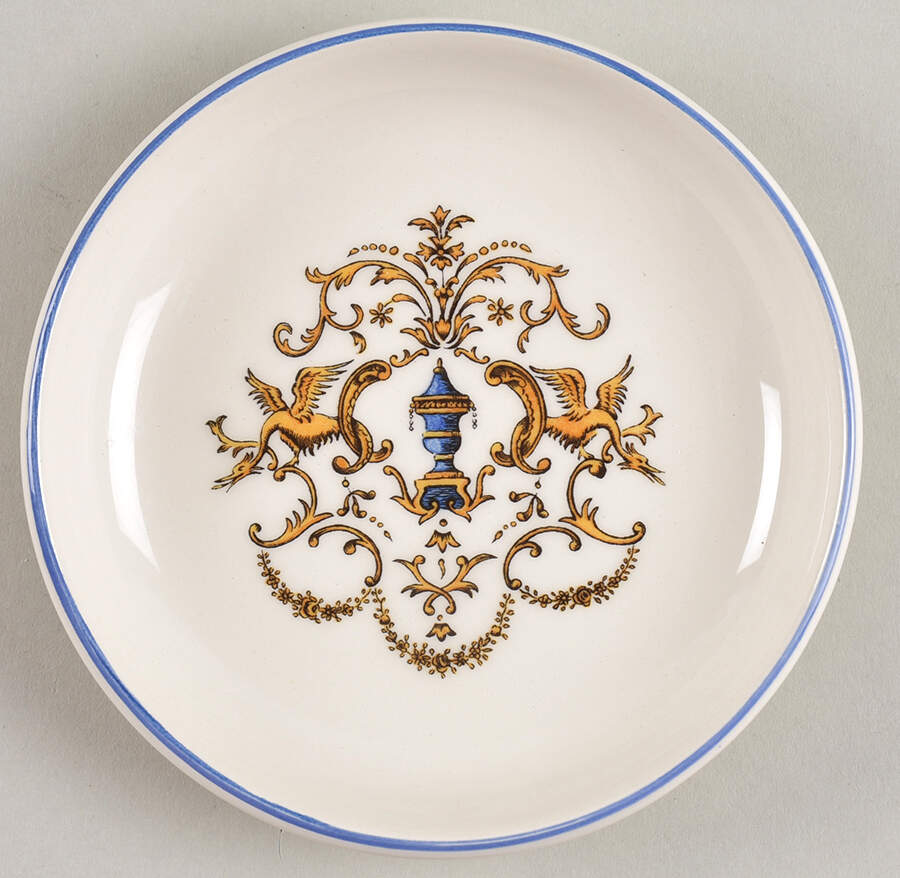 Dionysos Miniature Sugar Dish/Plate by Faiencerie De Gien-1