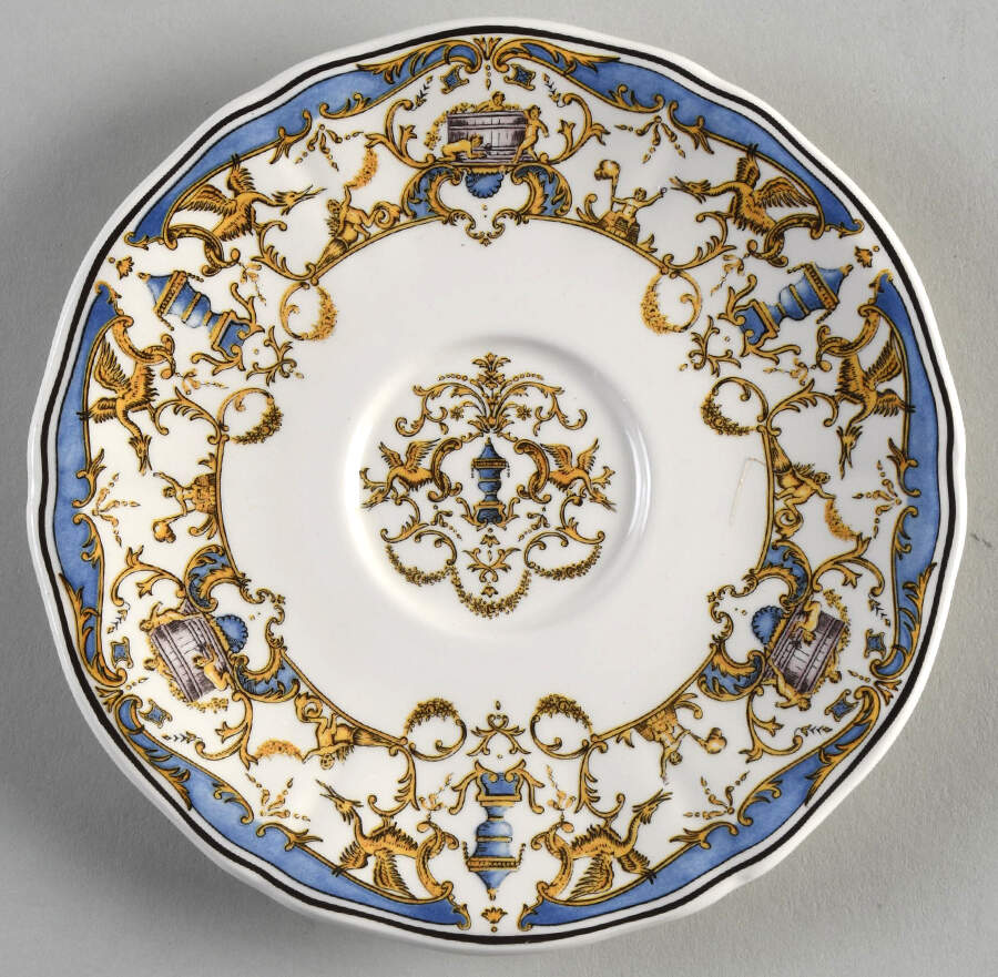 Dionysos Saucer for Demitasse Cup by Faiencerie De Gien-1