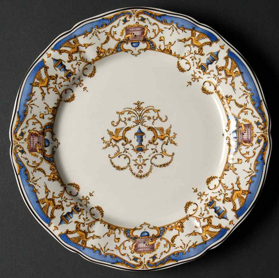 Dionysos Dessert/Pie Plate by Faiencerie De Gien-1