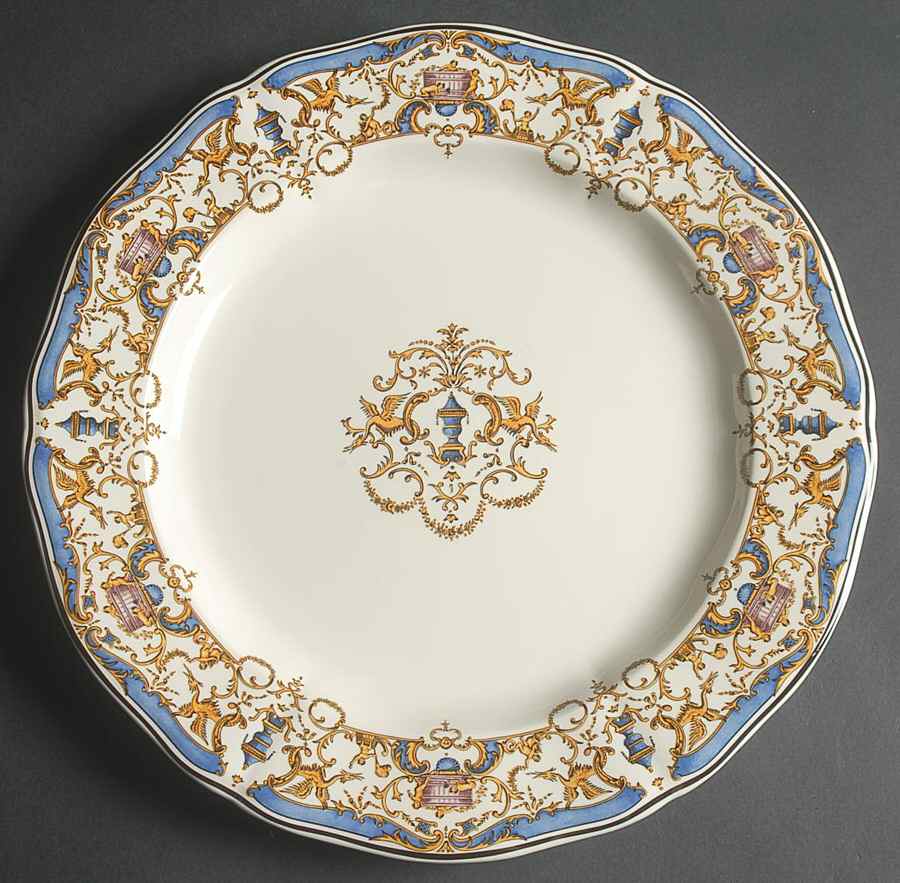 Dionysos 12" Chop Plate (Round Platter) by Faiencerie De Gien-1