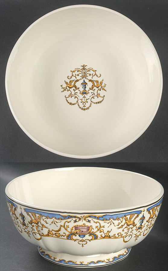 Dionysos 9" Round Vegetable Bowl by Faiencerie De Gien-1