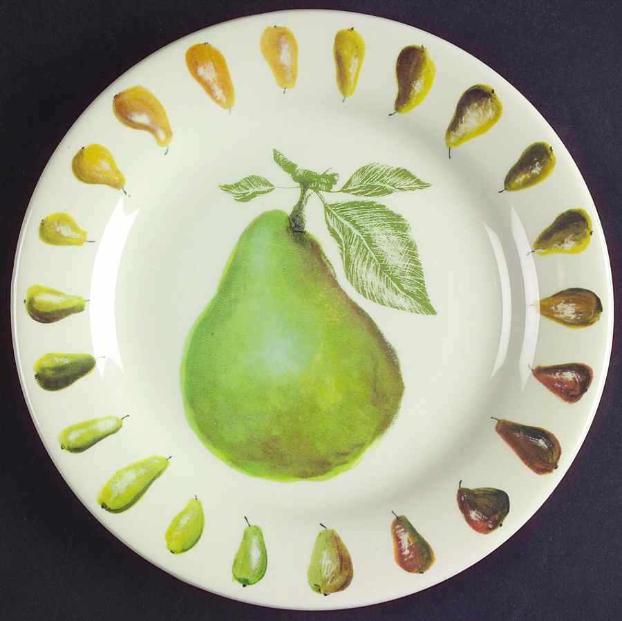 Belle Helene Canape Plate by Faiencerie De Gien-1
